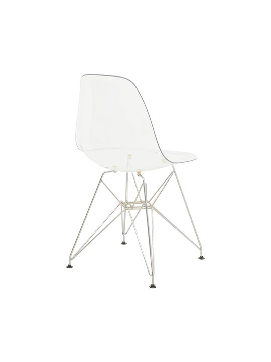 Adelle Dining Room Polypropylene Chair Transparent 46x55x81cm