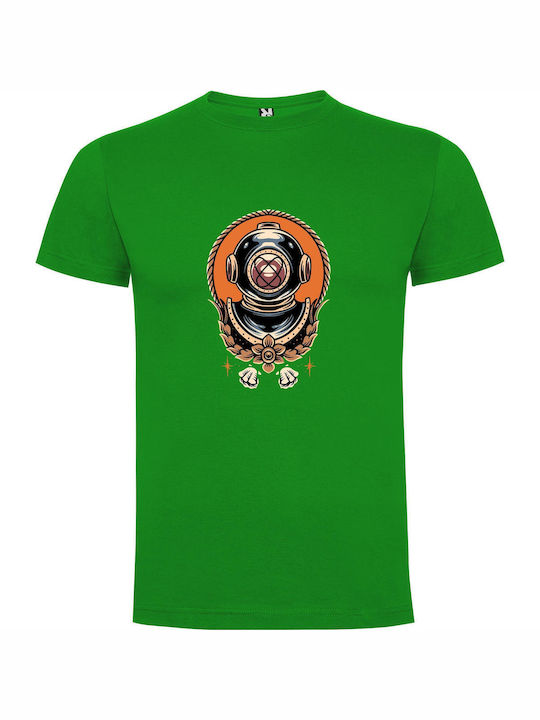 Aquatronic Astronaut Adventure T-shirt Green Cotton