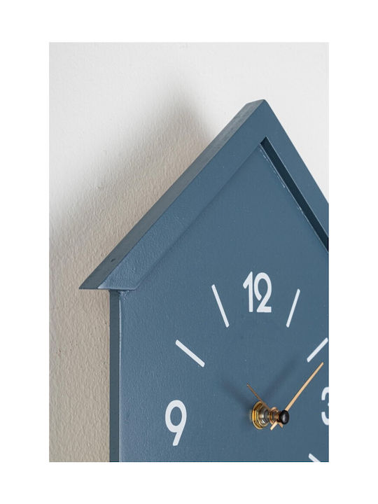 Bizzotto Home Wall Clock With Pendulum Blue Ø24cm