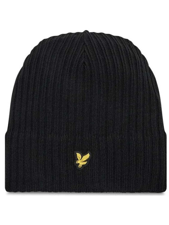 Lyle and Scott Beanie Unisex Beanie Knitted in Blue color