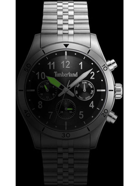 Timberland Ashmont Men's Watch 44mm Battery with Silver Metal Bracelet