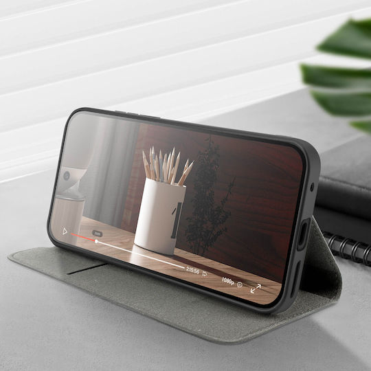 Husă Bigben Google Pixel 9 9 Pro Clapet Suport Card Suport Video Negru