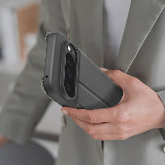 Husă Bigben Google Pixel 9 9 Pro Clapet Suport Card Suport Video Negru