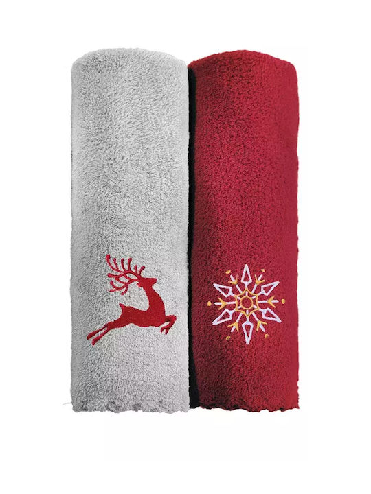 Set of 2 Christmas Towels Set3 30x50 Saint Clair