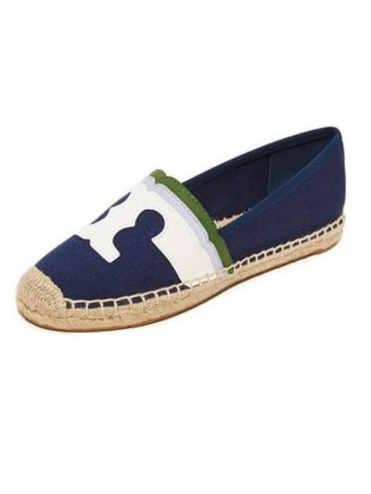 Tory Burch Women's Fabric Espadrilles Navy Blue 35346-422