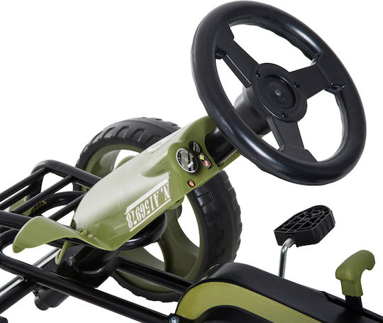 Go Kart Μονοθέσιο με Πετάλι Πράσινο για 3+ Ετών