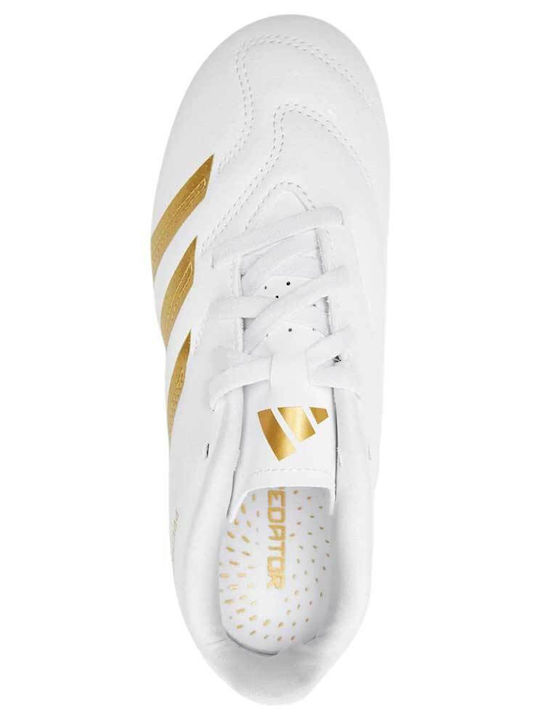 Adidas Club Fxg Kids Molded Soccer Shoes White