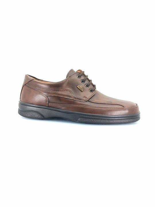 Boxer Men's Leather Casual Shoes Brown