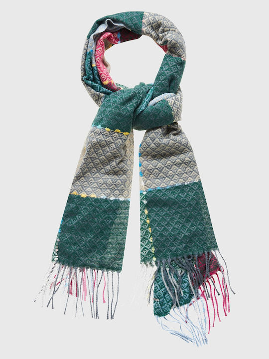 Funky Buddha Women's Wool Scarf Green