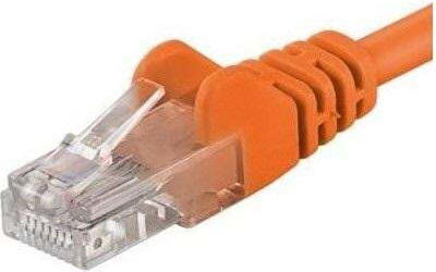 PremiumCord Cat.6 (Gigabit) Καλώδιο Δικτύου Ethernet 0.25m Πορτοκαλί