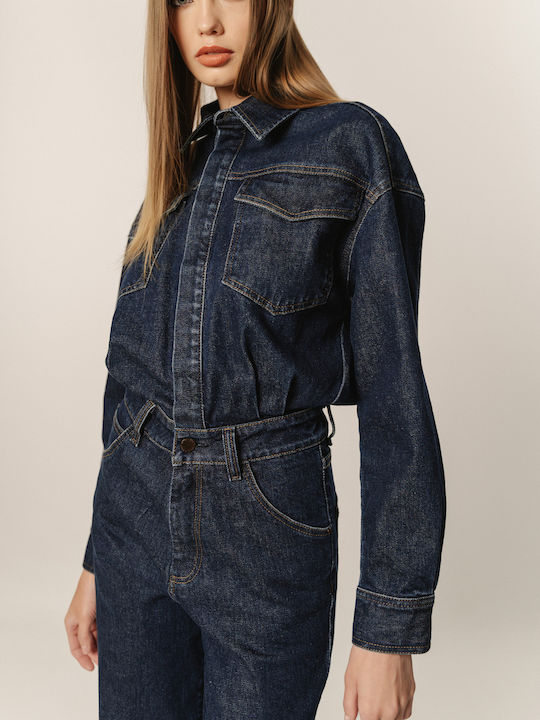 Edward Jeans Women's Denim One-piece Suit Jean