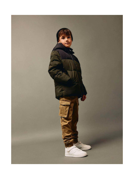 Name It Kids Quilted Jacket Haki