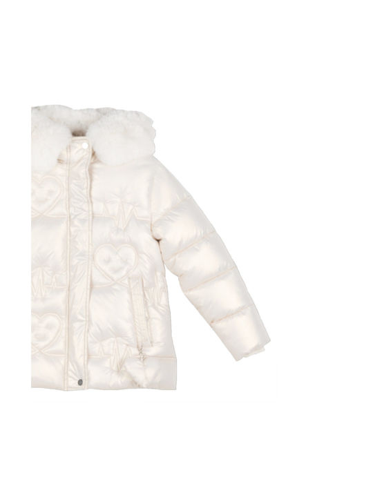 Joyce Kids Casual Jacket with Hood Beige