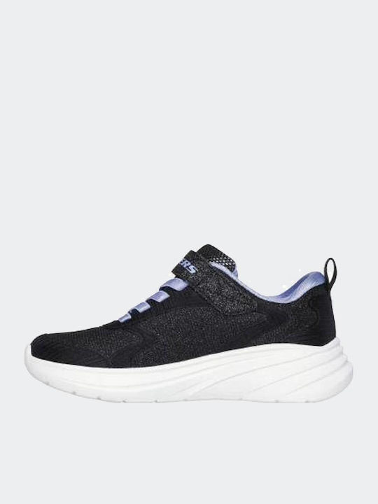 Gore Strap Sparkle Kids Sneakers with Scratch Black