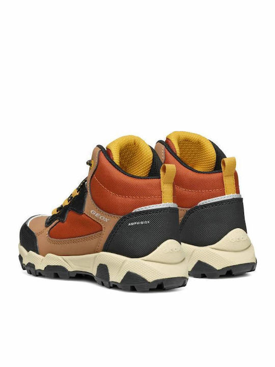 J Magnetar B.b Abx Παιδικά Sneakers High Ανατομικά Καφέ