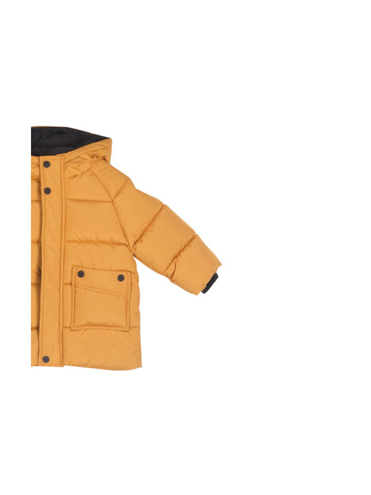 Joyce Kids Casual Jacket with Hood Yellow