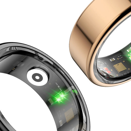 Techsuit R02 Smart Ring 18mm mit Pulsmesser Rose Gold