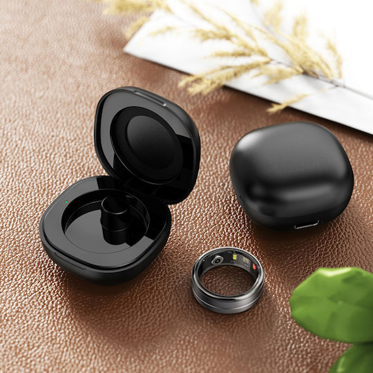 Techsuit R06 Smart Ring 19mm mit Pulsmesser Gold