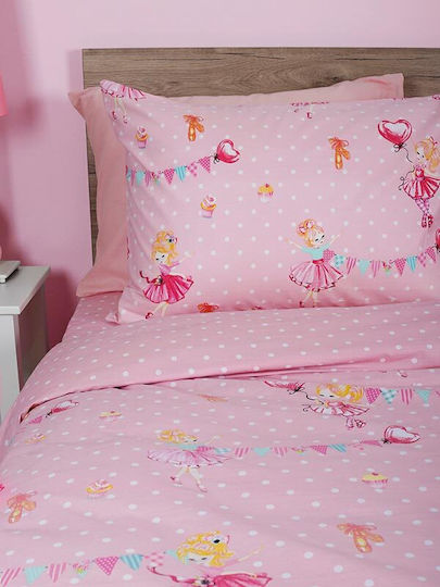 Sunshine Kinderbettlaken Set Mit Gummizug Feelings 30 Rosa 105x205cm