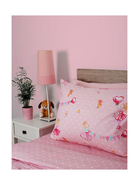 Sunshine Sheet Set Single with Elastic Band Cotton Feelings 30 Pink 105x205cm 3pcs