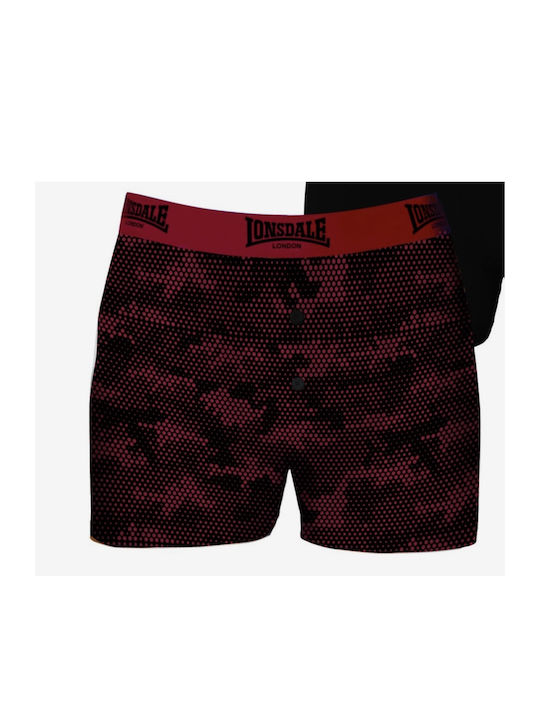 Lonsdale Men's Boxers Black Camo 2Pack