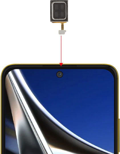 Clappio Interner Lautsprecher Xiaomi Redmi Note 11 Pro Poco X4 Pro Schwarz