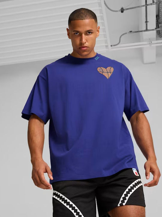 Puma Herren T-Shirt Kurzarm Lapis Lazuli