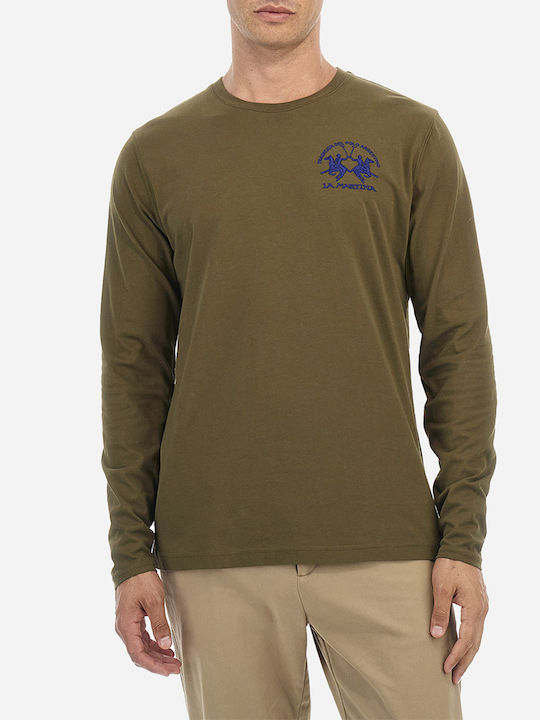 La Martina T-shirt Bărbătesc cu Mânecă Scurtă Khaki