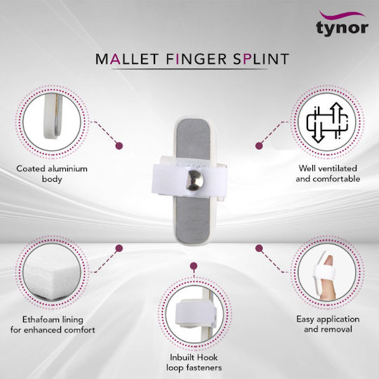 Ortholand Mallet Finger Μεταλλικός Νάρθηκας Δακτύλου σε Μπεζ Χρώμα
