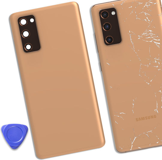 Capac spate de înlocuire Clappio Samsung Galaxy S20 Fe Portocaliu