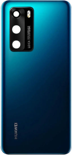 Huawei P40 Battery Cover Original Huawei Back Cover Blue