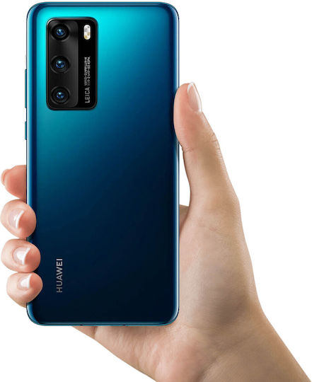 Huawei P40 Battery Cover Original Huawei Back Cover Blue