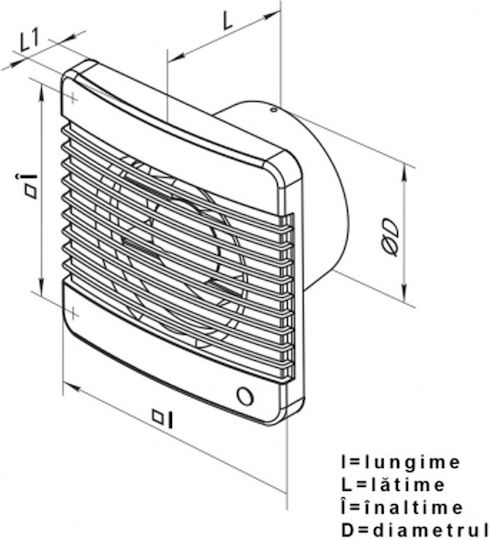 Axial Fan Diameter 125mm Series M