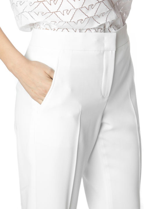 Damen Stoff Hose Weiß