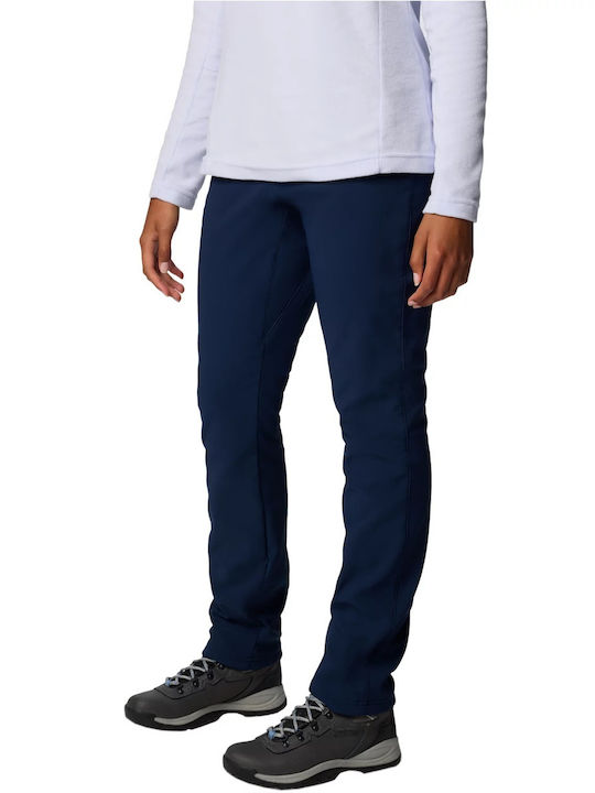 Damen Hoch tailliert Stoff Hose Navy