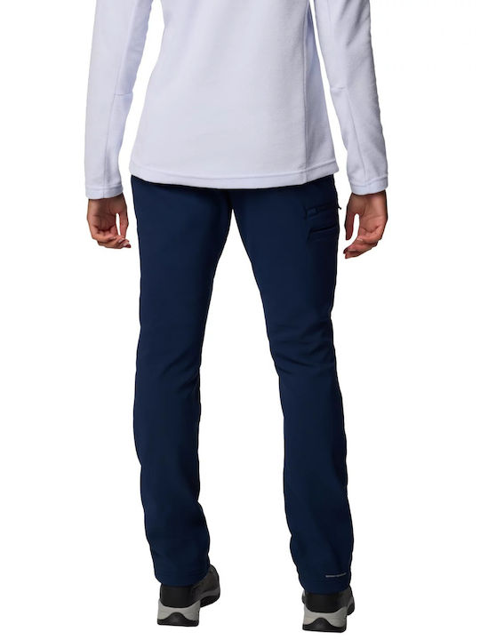 Damen Hoch tailliert Stoff Hose Navy