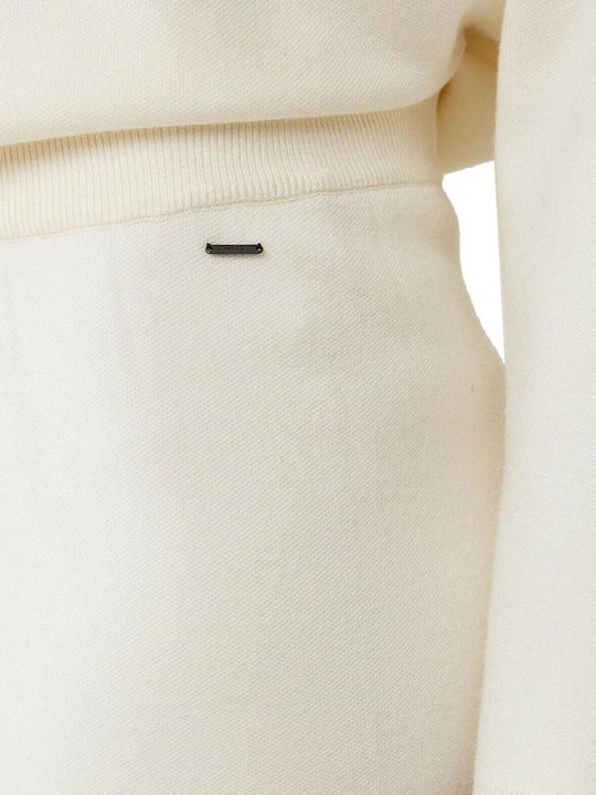 Women's Fabric Trousers Cream