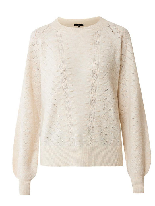 Mexx Damen Pullover Off White Melee