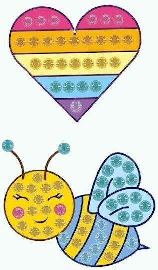 Diamond Dotz Blister Sticker Diamond Painting Kit Bee Heart