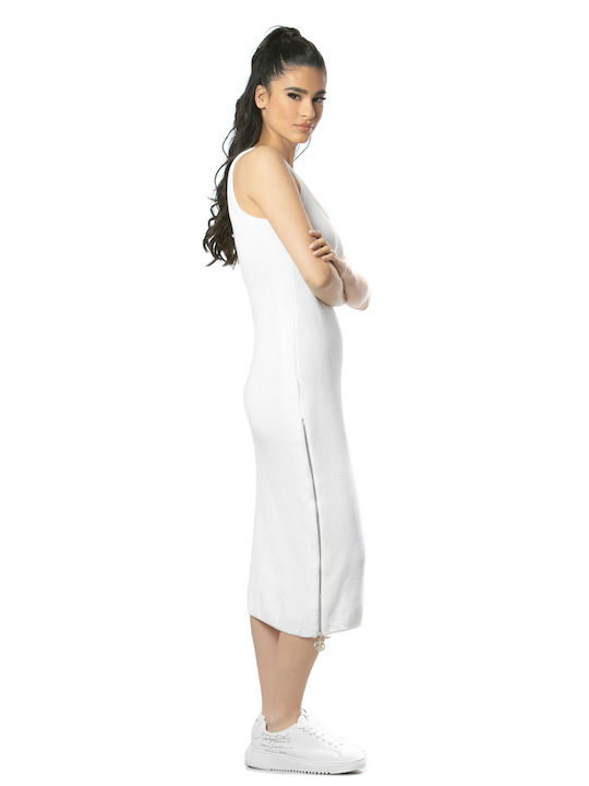 Moschino Dress with Slit White