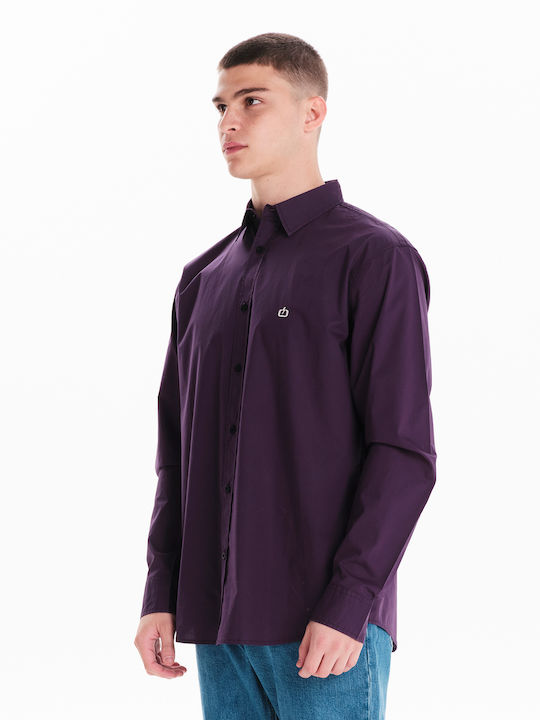 Emerson Men's Shirt Cotton Purple