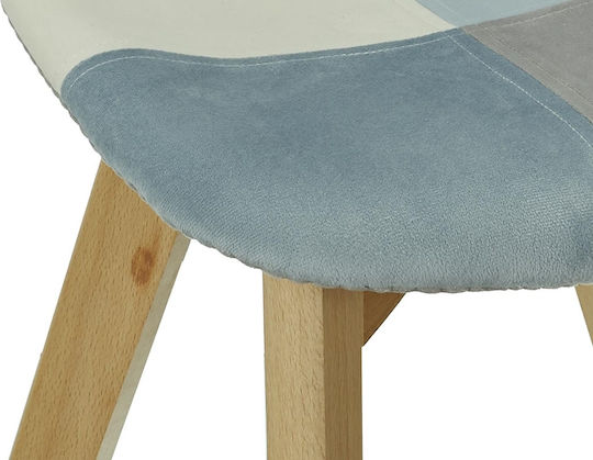 Chair Leonie Multicolored 35x29.5x58cm