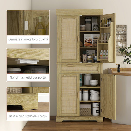 Bodenstehender Schrank Oaks 76x40x183cm