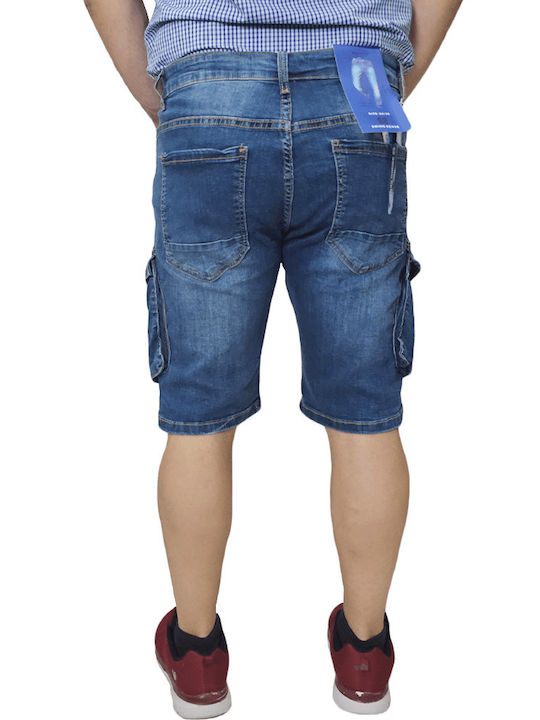 Swiss Sense Herrenshorts Jeans Blau