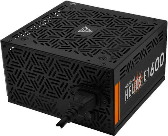 Gamdias Helios E1-600 600W Μαύρο Τροφοδοτικό Υπολογιστή Full Wired
