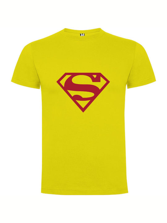 Epic Superman Logo Immersion T-shirt Superman Yellow Cotton