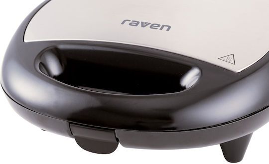 Raven Sandwichmaker für for 2 Sandwiches Sandwiches 750W Inox