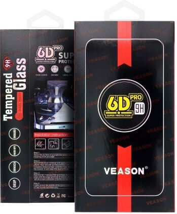 Veason Full Face Tempered Glass Μαύρο (Xiaomi Redmi 13C / Poco C65)