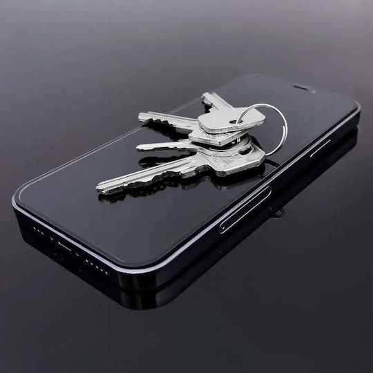 Hurtel Full Glue Full Face Tempered Glass Μαύρο (Xiaomi POCO C65, Redmi 13C)