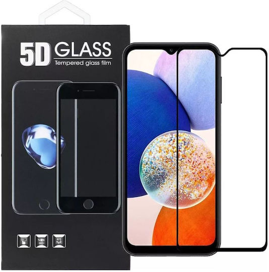 5D Vollflächig gehärtetes Glas Schwarz (Galaxy A05S)